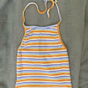 Brandy Melville top- one size halter tank - rainbow